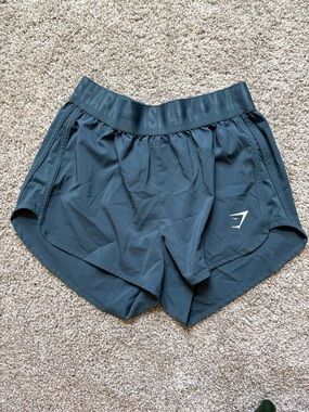 Gymshark Women's Blue Athletic Running Shorts